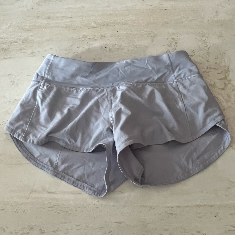 Periwinkle lululemon speed up shorts